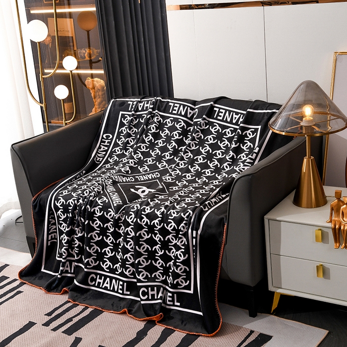 91家纺网 家纺一手货源 找家纺 爵仕 2024高档锦狐绒毛毯复合毯奢华复古绒毯爱马风格 黑香