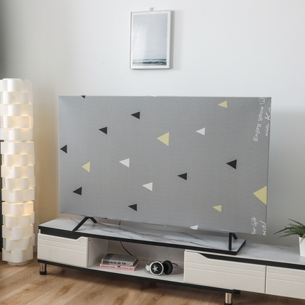 91家纺网 家纺一手货源 找家纺 千彤沙发垫 2024新款高弹力牛奶丝全包电视机防尘罩 简约三角