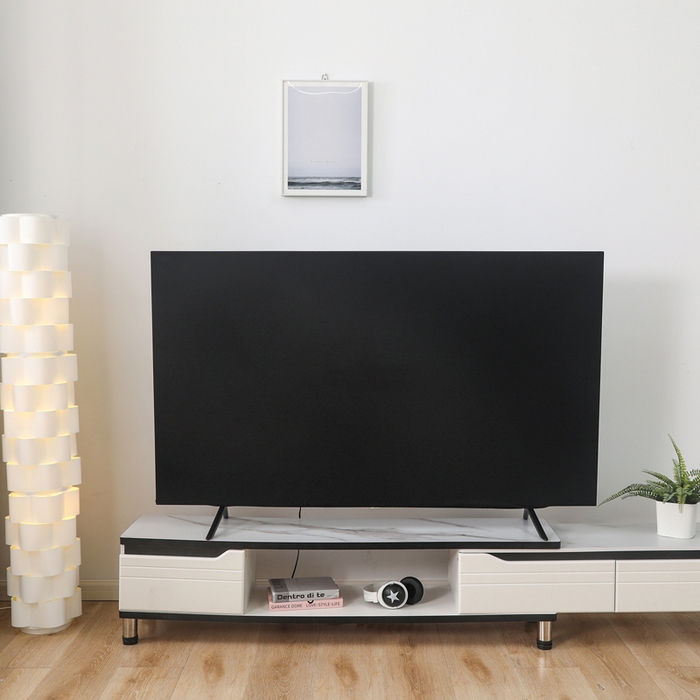 91家纺网 家纺一手货源 找家纺 千彤沙发垫 2024新款高弹力牛奶丝全包电视机防尘罩 黑色