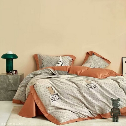 91家纺网 家纺一手货源 找家纺 （总1）未来家居 未来家居 2024新款优帝100支贡缎长绒棉四件套