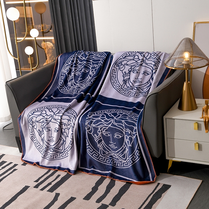 91家纺网 家纺一手货源 找家纺 爵仕 2024高档锦狐绒毛毯复合毯奢华复古绒毯爱马风格 四范