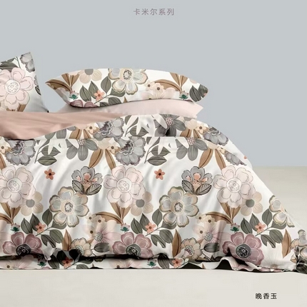 91家纺网 家纺一手货源 找家纺 （总）未来家居 2024新款全棉加厚火山磨毛四件套