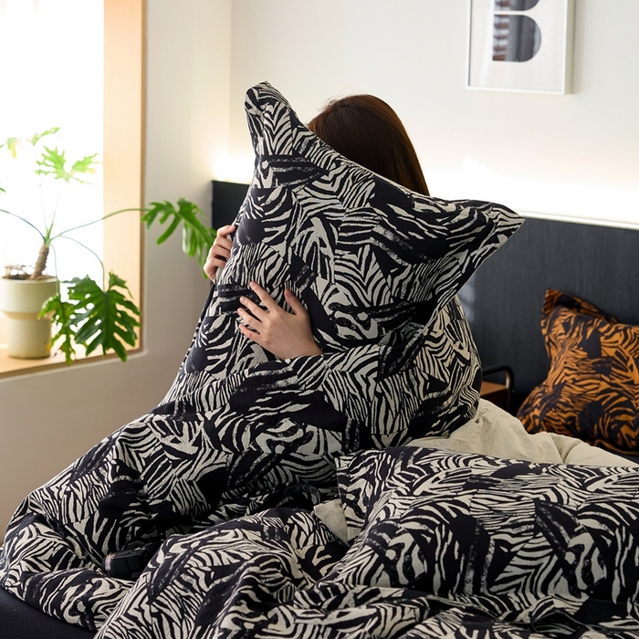 91家纺网 家纺一手货源 找家纺 （总）安莱生活 2024新款全棉纯棉A类母婴双层纱纱布压线飞边款四件套