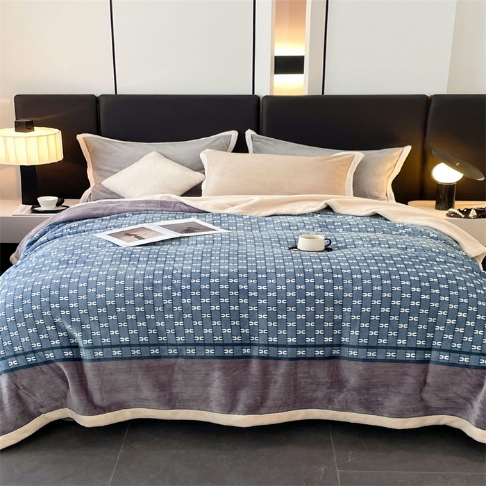 91家纺网 家纺一手货源 找家纺 凯轩毛毛毯毯子网销专供 2024新款雪绒棉四季毛毯毯子盖毛毯毯子毛毯毯子子 蓝图