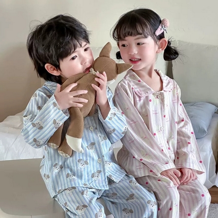 91家纺网 家纺一手货源 找家纺 （总）2024新款全棉儿童家居服