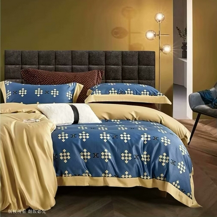 91家纺网 家纺一手货源 找家纺 （总1）未来家居 未来家居 2024新款优帝100支贡缎长绒棉四件套