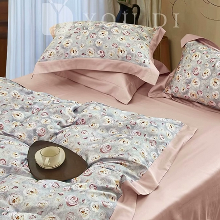 91家纺网 家纺一手货源 找家纺 （总1）未来家居 未来家居 2024新款优帝100支贡缎长绒棉四件套