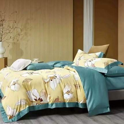 91家纺网 家纺一手货源 找家纺 （总1）未来家居 未来家居 2024新款优帝100支贡缎长绒棉四件套