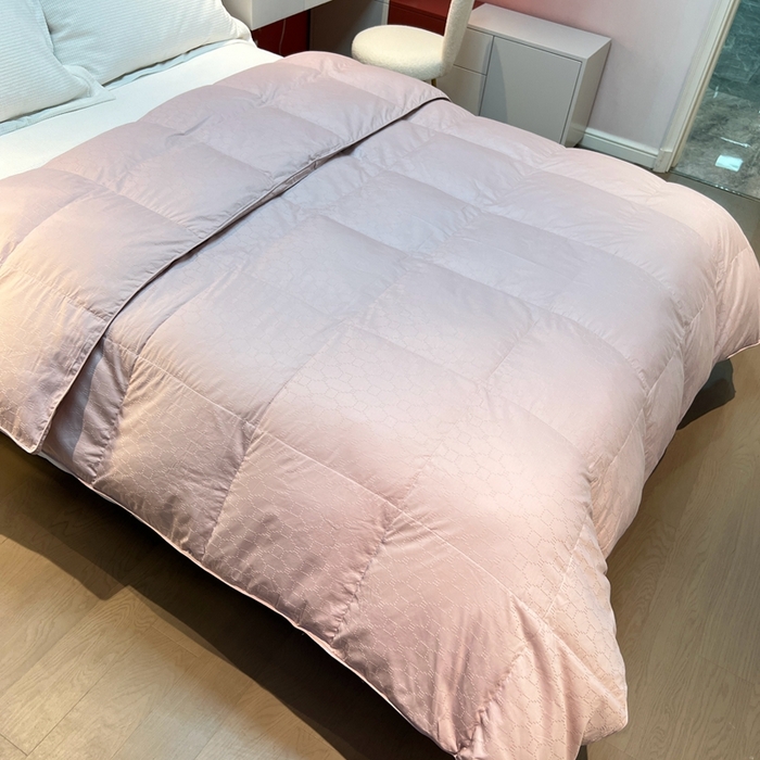 91家纺网 家纺一手货源 找家纺 静若居 2024新款方格提花双层羽绒被壳爆款推荐羽绒被壳厂家直销 西西里豆沙色1