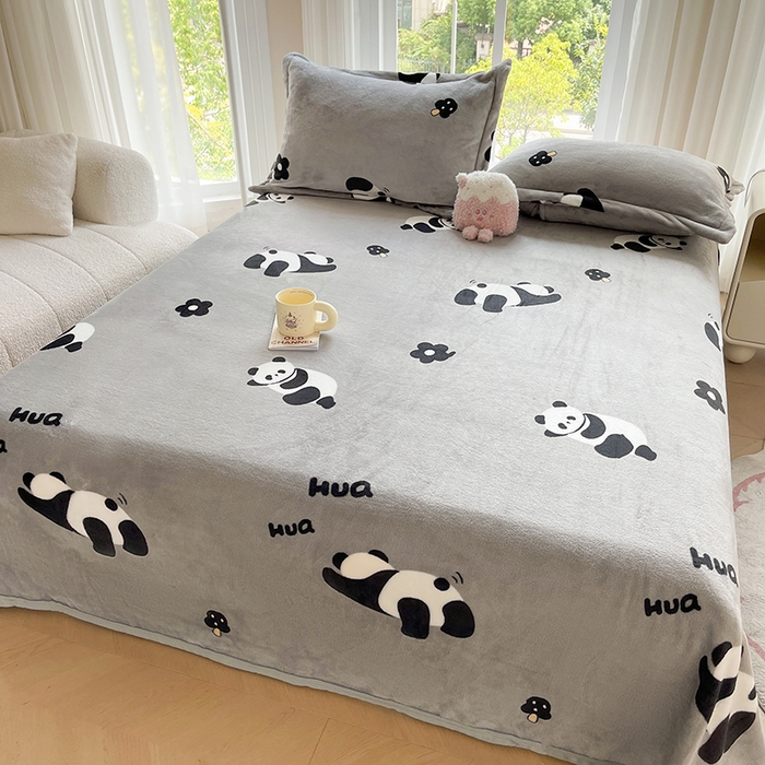 91家纺网 家纺一手货源 找家纺 千荨 2024新款多功能牛奶绒毛毯 花花果赖