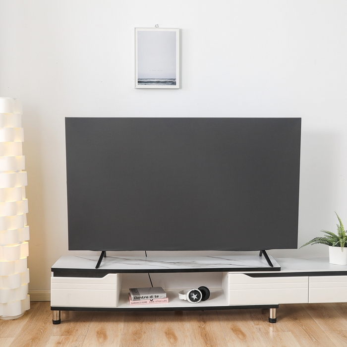 91家纺网 家纺一手货源 找家纺 千彤沙发垫 2024新款高弹力牛奶丝全包电视机防尘罩 深灰