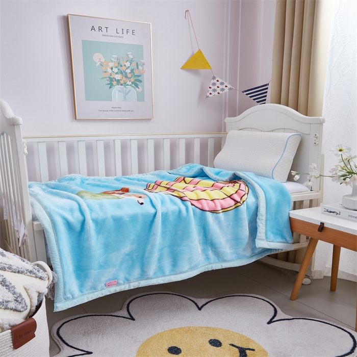 91家纺网 家纺一手货源 找家纺 凯轩毛毛毯毯子网销专供 2024新款加厚保暖儿童印花云毛毯毯子系列 气球 狗