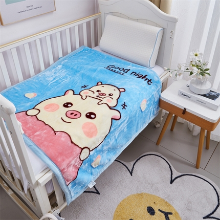 91家纺网 家纺一手货源 找家纺 （总）凯轩毛毛毯毯子网销专供 2024新款加厚保暖儿童印花云毛毯毯子系列