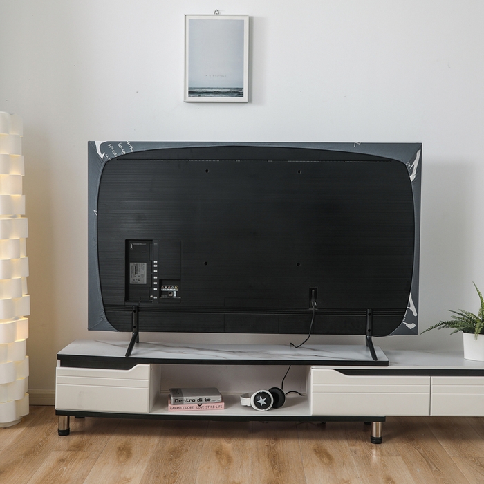 91家纺网 家纺一手货源 找家纺 千彤沙发垫 2024新款高弹力牛奶丝全包电视机防尘罩 北欧鹿角