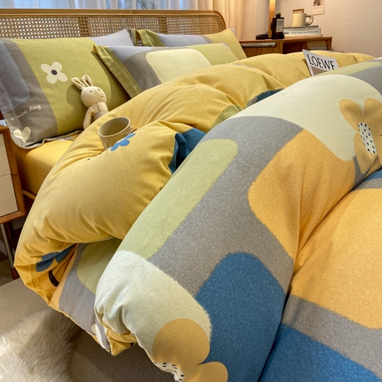 91家纺网 家纺一手货源 找家纺 （总）丝芙妮家居 2024新款全棉磨毛四件套