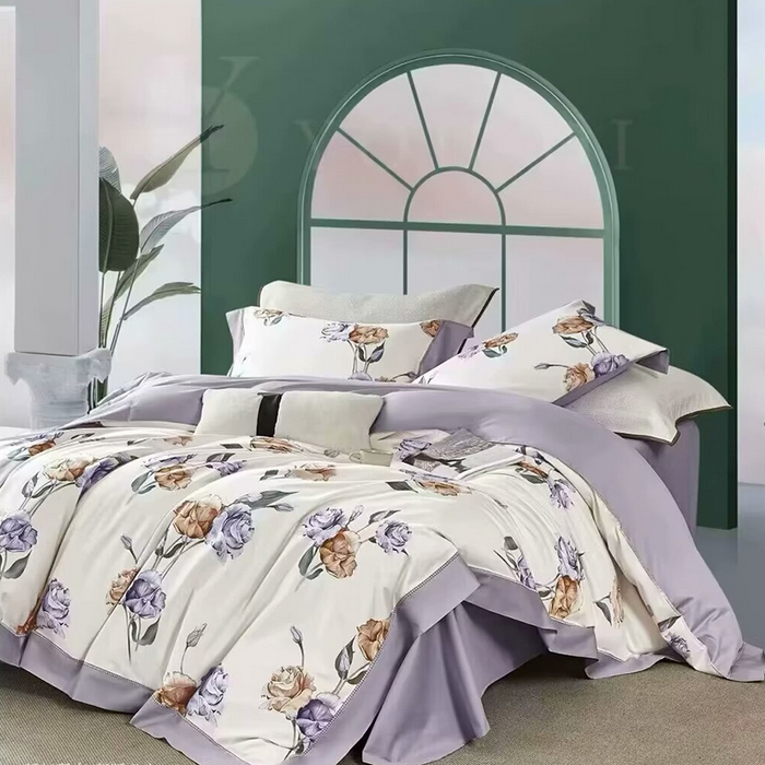 91家纺网 家纺一手货源 找家纺 （总1）未来家居 未来家居 2024新款优帝100支贡缎长绒棉四件套