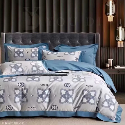 91家纺网 家纺一手货源 找家纺 （总1）未来家居 未来家居 2024新款优帝100支贡缎长绒棉四件套