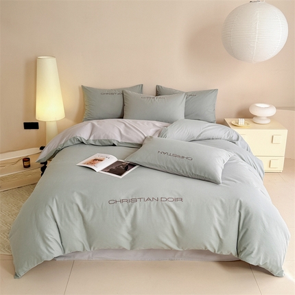 91家纺网 家纺一手货源 找家纺 （总）典曼家纺 2024新款A类简约轻奢款磨毛绣花四件套