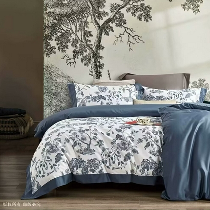 91家纺网 家纺一手货源 找家纺 （总1）未来家居 未来家居 2024新款优帝100支贡缎长绒棉四件套