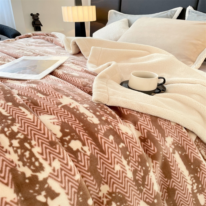 91家纺网 家纺一手货源 找家纺 凯轩毛毛毯毯子网销专供 2024新款雪绒棉四季毛毯毯子盖毛毯毯子毛毯毯子子 迷彩-咖