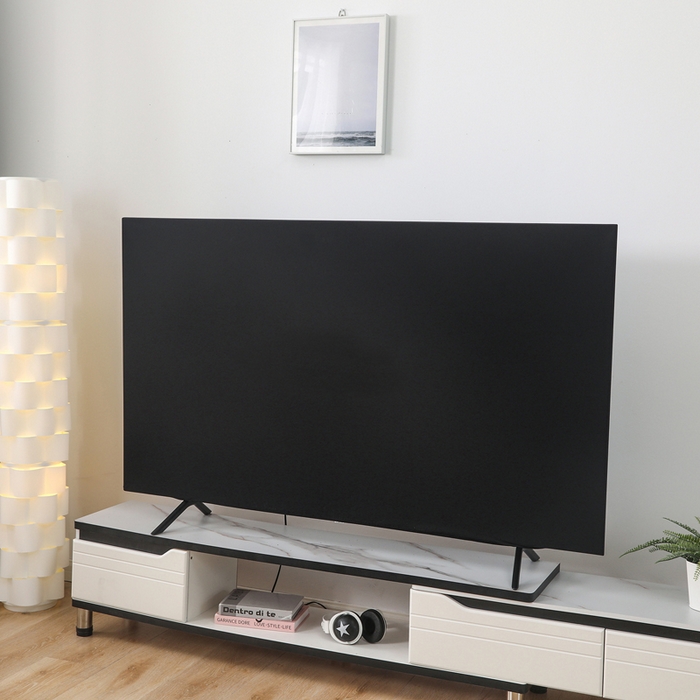 91家纺网 家纺一手货源 找家纺 千彤沙发垫 2024新款高弹力牛奶丝全包电视机防尘罩 黑色