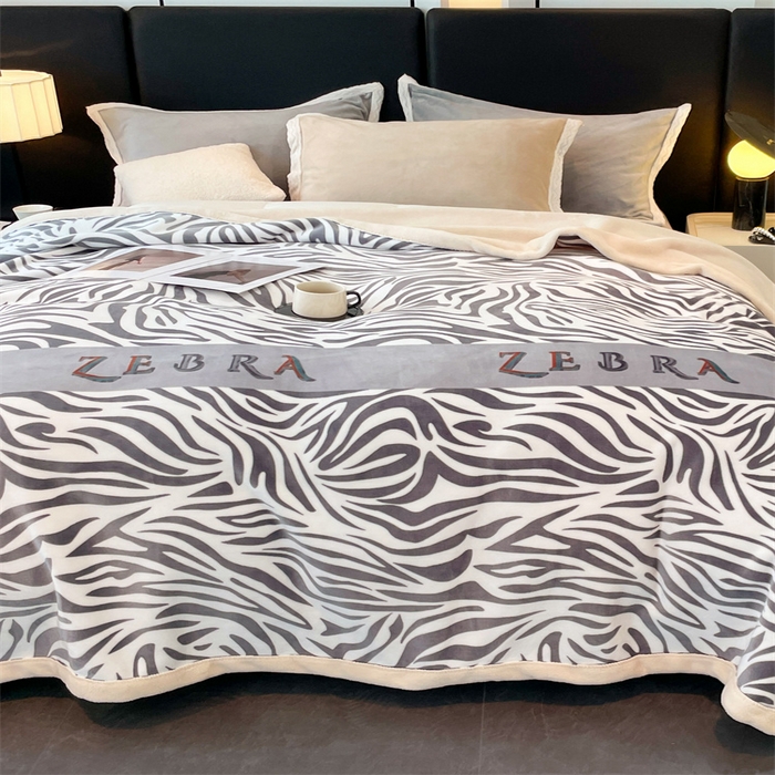 91家纺网 家纺一手货源 找家纺 凯轩毛毛毯毯子网销专供 2024新款雪绒棉四季毛毯毯子盖毛毯毯子毛毯毯子子 斑马纹