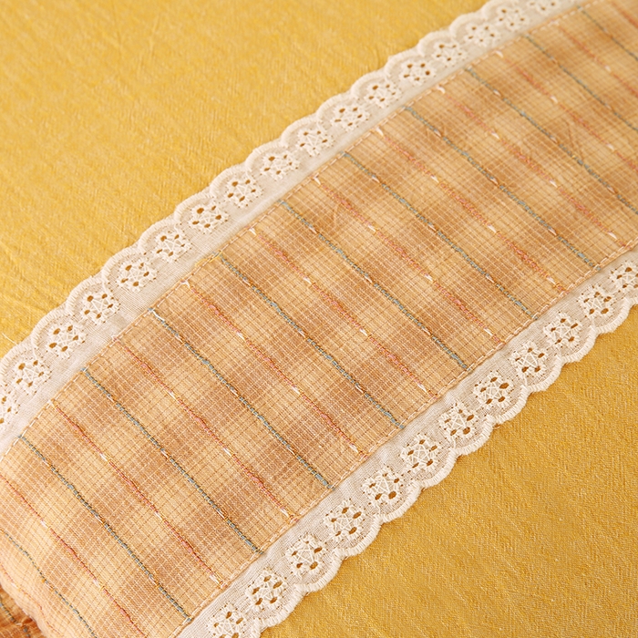 91家纺网 家纺一手货源 找家纺 （总）蔻眠 2024新款韩式荷叶边全棉荞麦枕芯护颈椎枕头