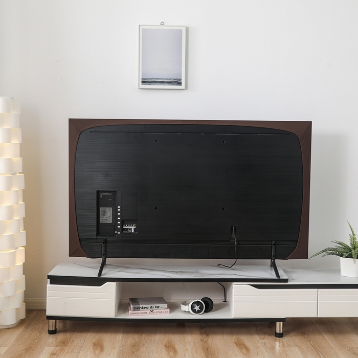 91家纺网 家纺一手货源 找家纺 千彤沙发垫 2024新款高弹力牛奶丝全包电视机防尘罩 咖色