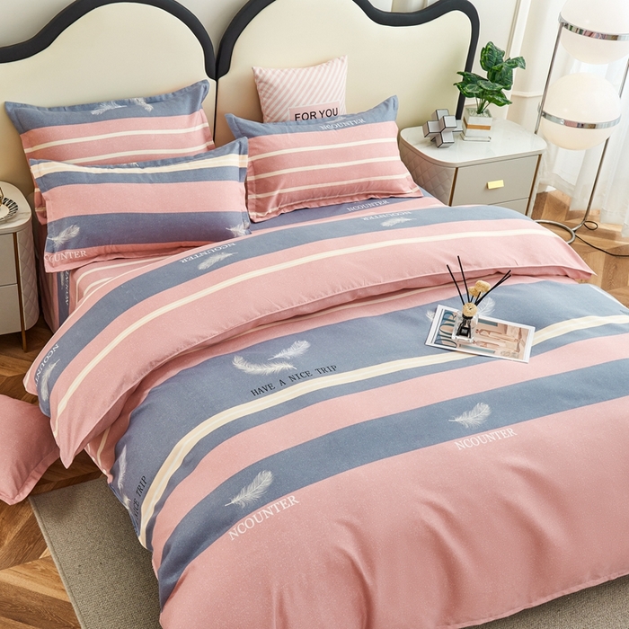 91家纺网 家纺一手货源 找家纺 鑫缘 2025直播爆款印花植物羊绒加厚磨毛单被套羽乐