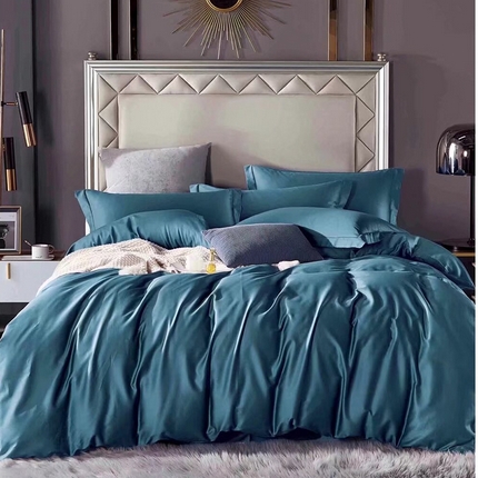 91家纺网 家纺一手货源 找家纺 （总）未来家居 新款60支高支高密长绒棉纯色拉链款四件套