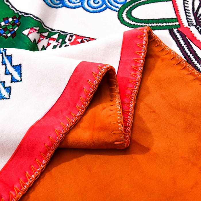 91家纺网 家纺一手货源 找家纺 爵仕 2024高档锦狐绒毛毯复合毯奢华复古绒毯爱马风格 彩马