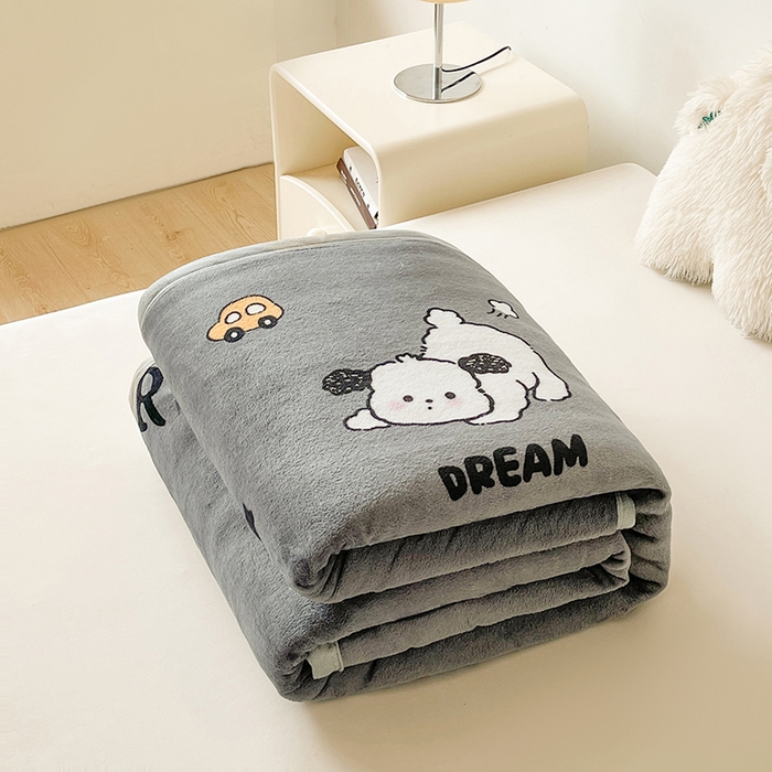 91家纺网 家纺一手货源 找家纺 千荨 2024新款多功能牛奶绒毛毯 玩具狗