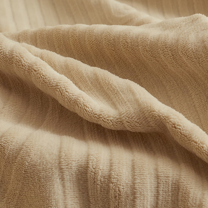 91家纺网 家纺一手货源 找家纺 安莱生活 2024新款牛奶绒提花烂花年纪系列四件套-风格二 年纪-杏