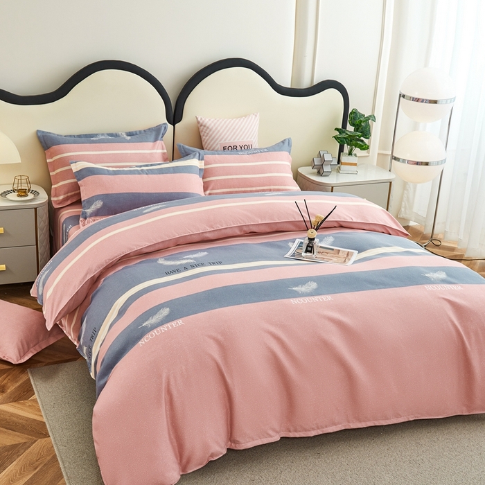 91家纺网 家纺一手货源 找家纺 鑫缘 2025直播爆款印花植物羊绒加厚磨毛单被套羽乐