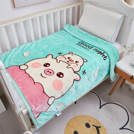 91家纺网 家纺一手货源 找家纺 （总）凯轩毛毛毯毯子网销专供 2024新款加厚保暖儿童印花云毛毯毯子系列