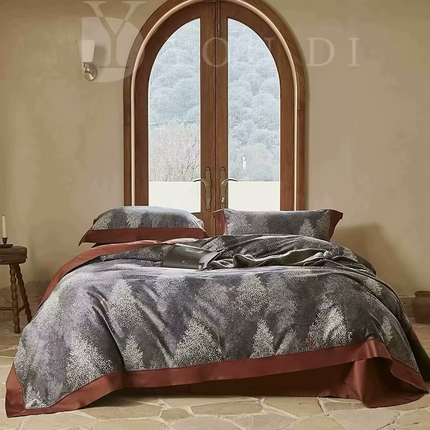 91家纺网 家纺一手货源 找家纺 （总1）未来家居 未来家居 2024新款优帝100支贡缎长绒棉四件套