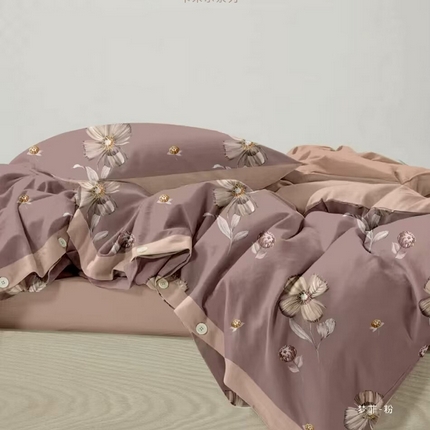 91家纺网 家纺一手货源 找家纺 （总）未来家居 2024新款全棉加厚火山磨毛四件套