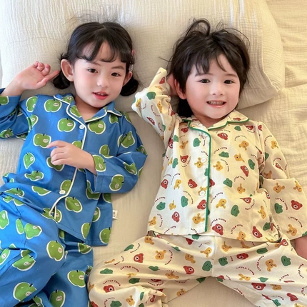 91家纺网 家纺一手货源 找家纺 （总）2024新款全棉儿童家居服