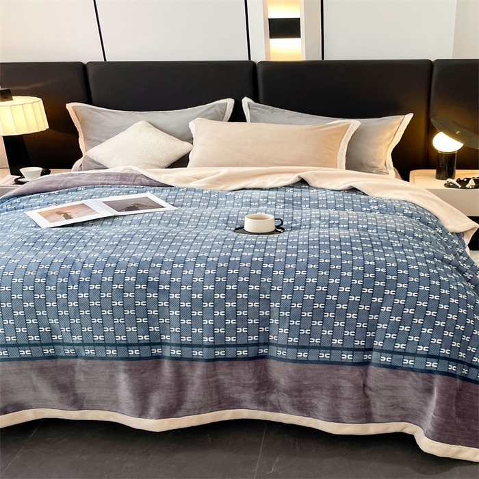 91家纺网 家纺一手货源 找家纺 凯轩毛毛毯毯子网销专供 2024新款雪绒棉四季毛毯毯子盖毛毯毯子毛毯毯子子 蓝图