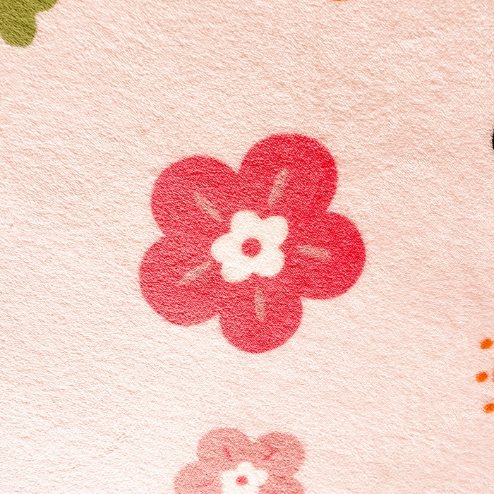 91家纺网 家纺一手货源 找家纺 千荨 2024新款多功能牛奶绒毛毯 萌兔粉