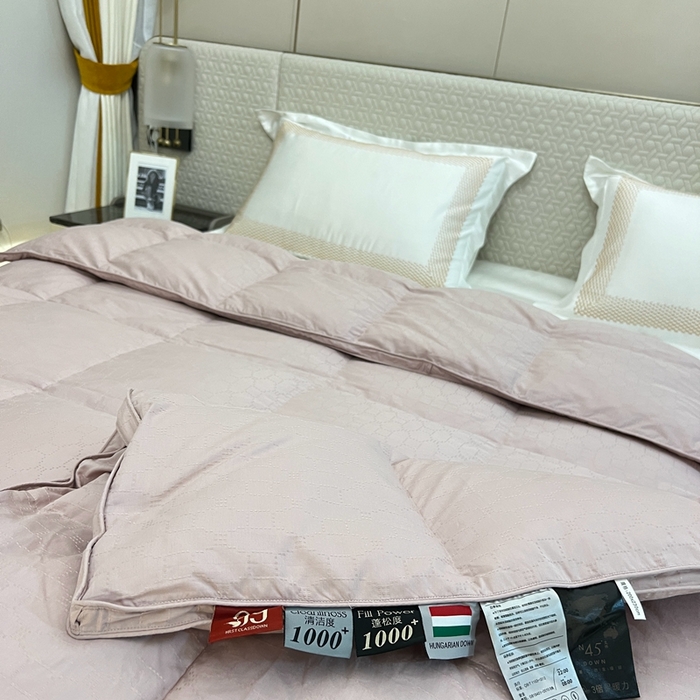 91家纺网 家纺一手货源 找家纺 静若居 2024新款方格提花双层羽绒被壳爆款推荐羽绒被壳厂家直销 西西里豆沙色2