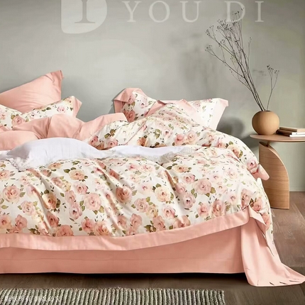 91家纺网 家纺一手货源 找家纺 （总1）未来家居 未来家居 2024新款优帝100支贡缎长绒棉四件套