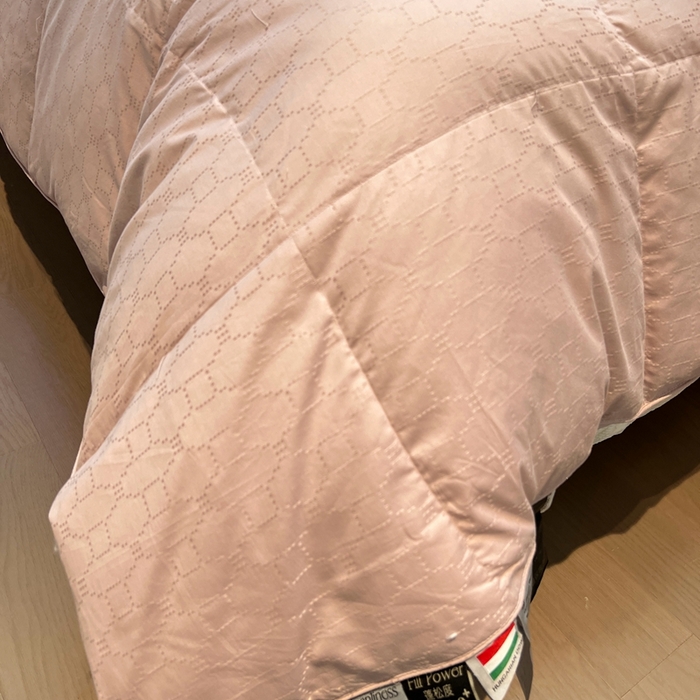 91家纺网 家纺一手货源 找家纺 静若居 2024新款方格提花双层羽绒被壳爆款推荐羽绒被壳厂家直销 西西里豆沙色1