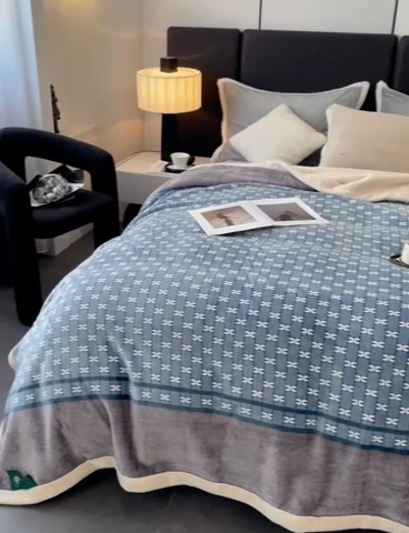 91家纺网 家纺一手货源 找家纺 凯轩毛毛毯毯子网销专供 2024新款雪绒棉四季毛毯毯子盖毛毯毯子毛毯毯子子 蓝图