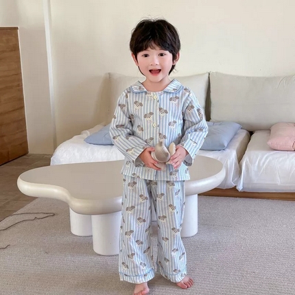 91家纺网 家纺一手货源 找家纺 （总）2024新款全棉儿童家居服