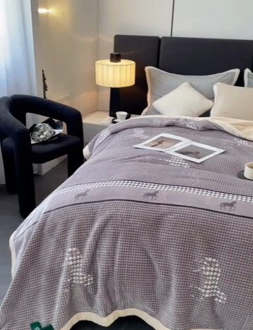 91家纺网 家纺一手货源 找家纺 凯轩毛毛毯毯子网销专供 2024新款雪绒棉四季毛毯毯子盖毛毯毯子毛毯毯子子 神马