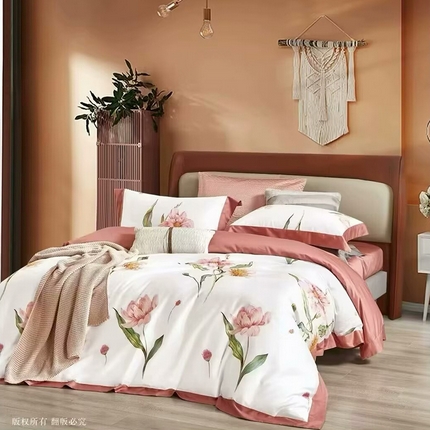 91家纺网 家纺一手货源 找家纺 （总1）未来家居 未来家居 2024新款优帝100支贡缎长绒棉四件套