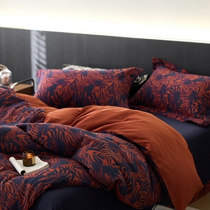 91家纺网 家纺一手货源 找家纺 （总）安莱生活 2024新款全棉纯棉A类母婴双层纱纱布压线飞边款四件套