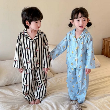 91家纺网 家纺一手货源 找家纺 （总）2024新款全棉儿童家居服