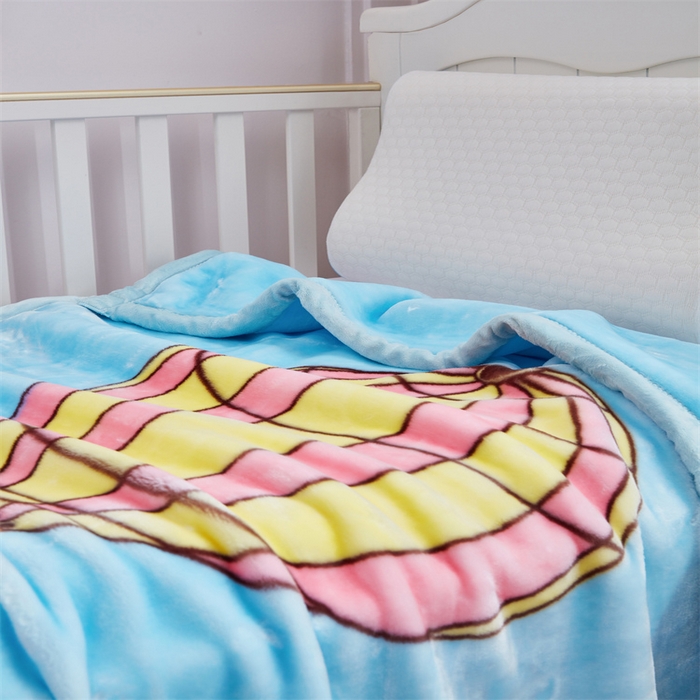 91家纺网 家纺一手货源 找家纺 凯轩毛毛毯毯子网销专供 2024新款加厚保暖儿童印花云毛毯毯子系列 气球 狗